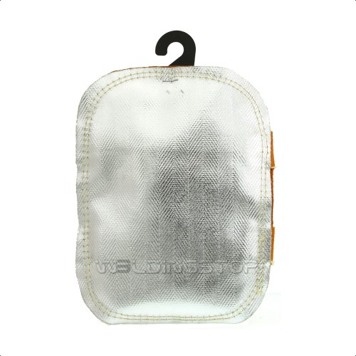 Hand Heat Shield High Temperature Hand Pad Split Cowhide Leather Aluminized Back Welding Gloves Welding Heat Deflector PK-1