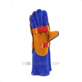 Hand Heat Shield High Temperature Hand Pad Split Cowhide Leather Aluminized Back Welding Gloves Welding Heat Deflector PK-1
