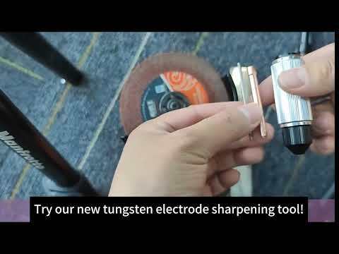 WeldingStop TIG Tungsten Manual Sharpener Holder TIG Collet and Long Back Cup Set TIG Grinding Set for 1/16'' 3/32'' 1/8'' Tungsten Electrode