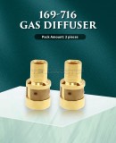 WedingStop MIG Welding Kit 169715 Gas Nozzle 169716 Gas Diffuser 0.035'' 00068 Contact Tips for Millermatic M-10/15(M-100/150) Hobart H-9/10 24PK