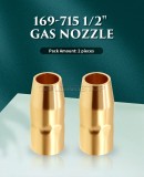 WedingStop MIG Welding Kit 169715 Gas Nozzle 169716 Gas Diffuser 0.035'' 00068 Contact Tips for Millermatic M-10/15(M-100/150) Hobart H-9/10 24PK