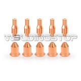 WeldingStop Electrode 56576 Nozzle 56811 Tips 0.035’’ 0.9mm for Harbor Freight Titanium 45 Cutter IPT-45 Plasma Cutting torch 45Amps 10pcs