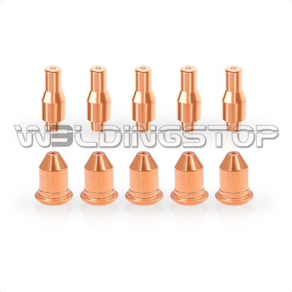 WeldingStop Electrode 56576 Nozzle 56811 Tips 0.035’’ 0.9mm for Harbor Freight Titanium 45 Cutter IPT-45 Plasma Cutting torch 45Amps 10pcs