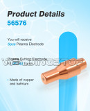 WeldingStop Electrode 56576 for Harbor Freight Titanium 45 Cutter IPT-45 Plasma Cutting torch 45Amps