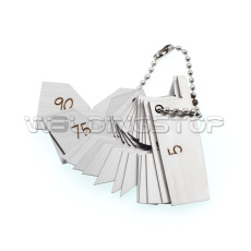 WeldingStop Angle Gauge 18 Pieces Set Template Gage Inspection Tool Laser Engraving Stainless Steel