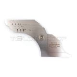 Welding Fillet Gage 8 piece set 2~1/8- 3 Inch inspection Gauge Measure tool