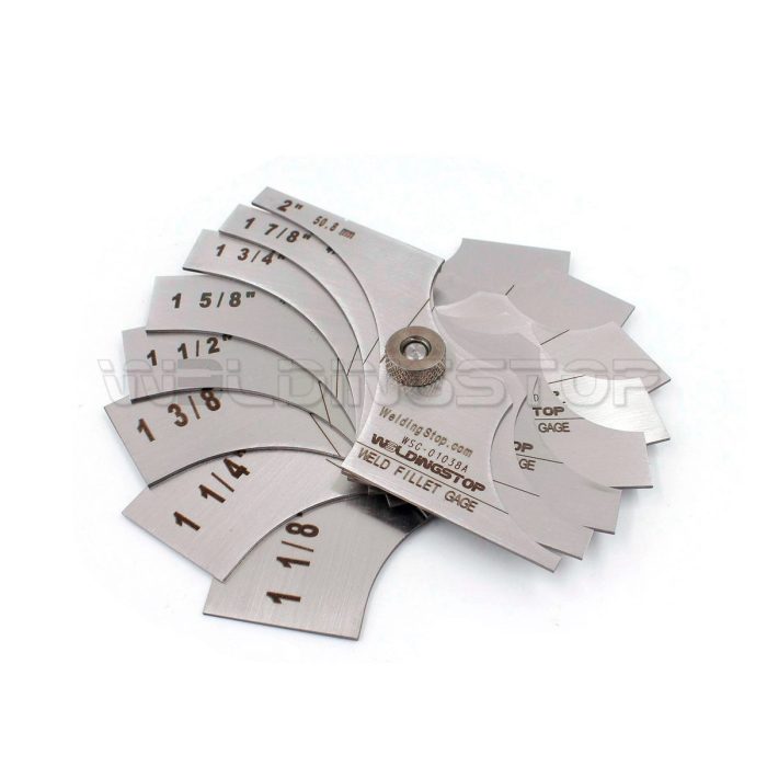 inspection Gauge Welding Fillet Gage 8 piece set 1~1/8- 2 Inch Measure tool
