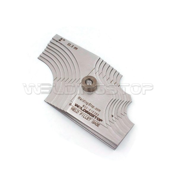 inspection Gauge Welding Fillet Gage 8 piece set 1~1/8- 2 Inch Measure tool