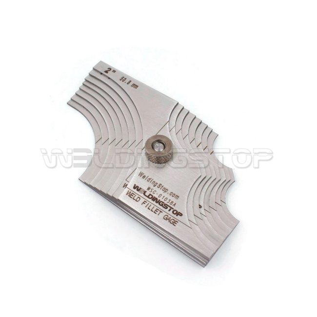 inspection Gauge Welding Fillet Gage 8 piece set 1~1/8- 2 Inch Measure tool