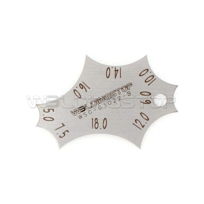 2-Piece Welding Gauge Key Set - Weld Fillet Throat & Leg Length Dual Gage - Stainless Steel Key Chain Weld Inspection Tool - WeldingStop