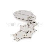 2 Pieces Welding Gauge Key Weld Fillet Throat Leg Length Gage Standard Equivalent Handy Key Chain Me