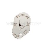 4 Pieces Welding Gauge Key Chain Weld Fillet Leg Length Throat Laser Engraving Inch