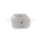 4 Pieces Welding Gauge Key Chain Weld Fillet Leg Length Throat Laser Engraving Inch