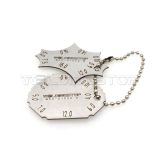 2 Pieces Welding Gauge Key Weld Fillet Throat Leg Length Gage Standard Equivalent Handy Key Chain Me