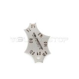 2 Pieces Welding Gauge Key Weld Fillet Throat Leg Length Gage Standard Equivalent Handy Key Chain Me