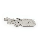 4 Pieces Welding Gauge Key Chain Weld Fillet Leg Length Throat Laser Engraving Inch
