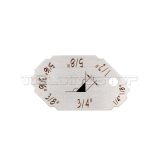 4 Pieces Welding Gauge Key Chain Weld Fillet Leg Length Throat Laser Engraving Inch