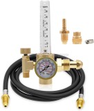 WeldingStop Argon CO2 MIG Welding Regulator CGA-580 0-60 CFH Flow Meter Gauge with 6.5FT Gas Welding Hose for MIG/TIG Welding