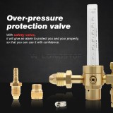 WeldingStop Argon CO2 MIG Welding Regulator CGA-580 0-60 CFH Flow Meter Gauge with 6.5FT Gas Welding Hose for MIG/TIG Welding