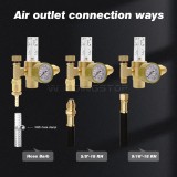 WeldingStop Argon CO2 MIG Welding Regulator CGA-580 0-60 CFH Flow Meter Gauge with 6.5FT Gas Welding Hose for MIG/TIG Welding