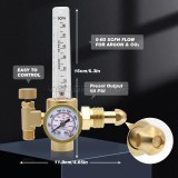 WeldingStop Argon CO2 MIG Welding Regulator CGA-580 0-60 CFH Flow Meter Gauge with 6.5FT Gas Welding Hose for MIG/TIG Welding