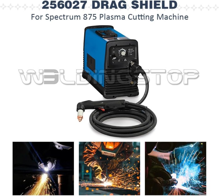 WeldingStop 256027 Drag Shield Compatible with Miller XT60 Plasma Cutting Torch Consumables 1pc