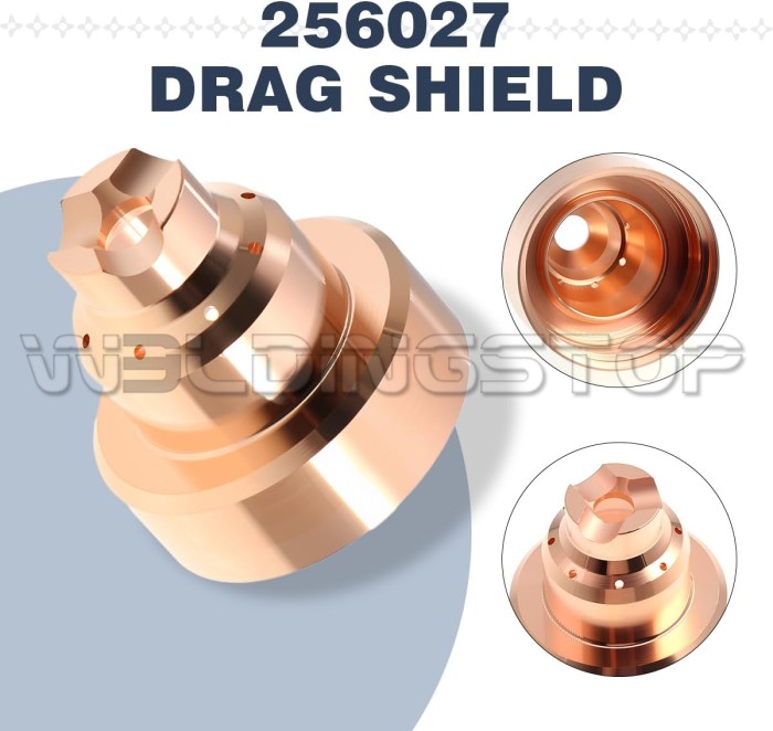 WSP-20039 WeldingStop 256027 Drag Shield Compatible with Miller XT60 Plasma Cutting Torch Consumables 1pc - WeldingStop product image 3