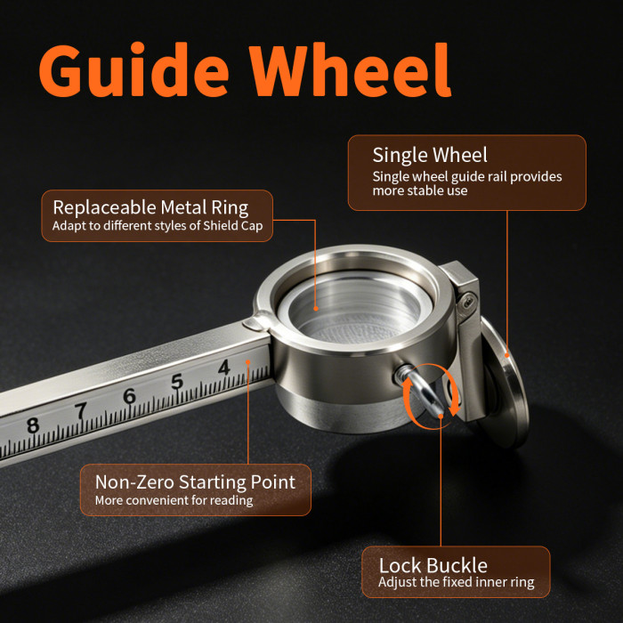 Neodymium magnetic base bottom view - six strong magnets for securing compass to steel surface