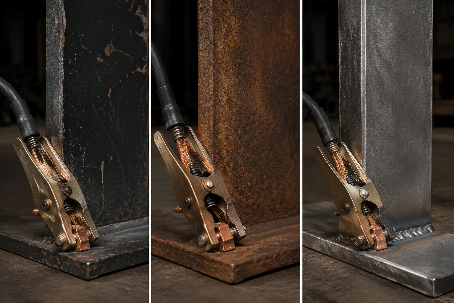 Welding workshop and work clamp