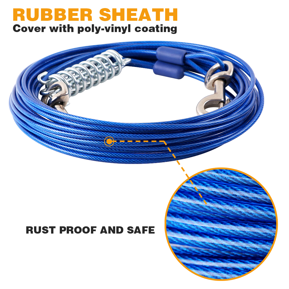 rust proof dog tie out