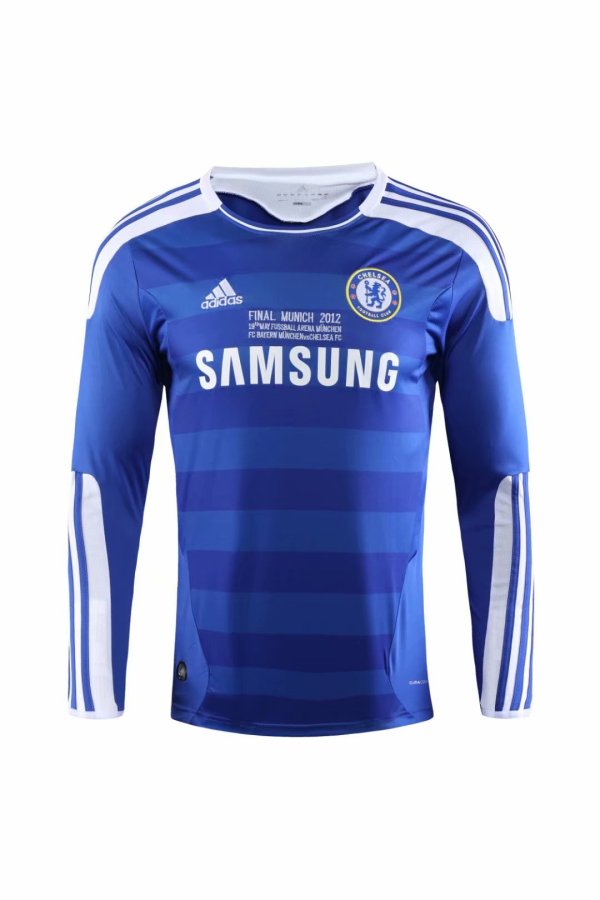 2011-2012 Chelsea Home Adult Retro LS Soccer Jersey