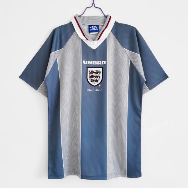 1996 England Away Adult Retro Soccer Jersey