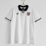 1990 England Home Adult Retro Soccer Jersey