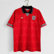 1990 England Away Adult Retro Soccer Jersey