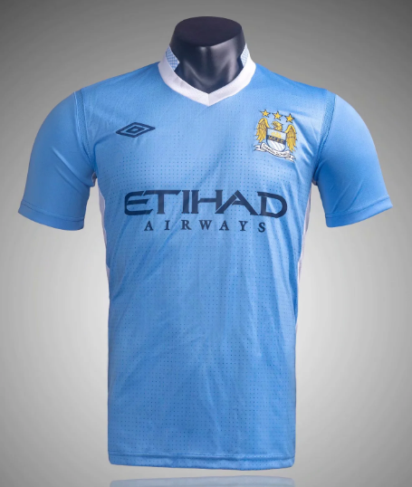 2011-2012 Man City Home Adult Retro Soccer Jersey