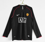 2007-2008 Man United Away Adult Retro LS Soccer Jersey