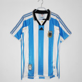 1998-1999 Argentina Home Adult Retro Soccer Jersey