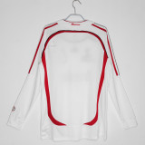 2006-2007 AC Milan Away Adult Retro LS Soccer Jersey
