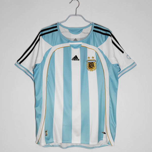 2006-2007 Argentina Home Adult Retro Soccer Jersey