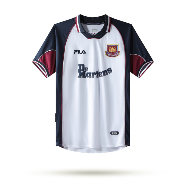 1999-2001 West Ham United Away Adult Retro Soccer Jersey