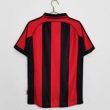 1998-1999 AC Milan Home Adult Retro Soccer Jersey
