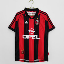 1998-1999 AC Milan Home Adult Retro Soccer Jersey