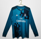 2017-2018 Real Madrid Third Adult Retro LS Soccer Jersey