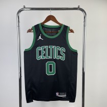 2023 Boston Celtics Black Jayson Tatum #0 Adult NBA Jersey