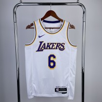 2023 Los Angeles Lakers White LeBron James #6 Adult NBA Jersey