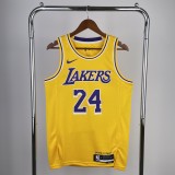 2023 Los Angeles Lakers Yellow Kobe Bryant #24 Adult NBA Jersey