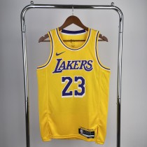 2023 Los Angeles Lakers Yellow LeBron James #23 Adult NBA Jersey