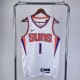 2023 Phoenix Suns White Devin Booker #1 Adult NBA Jersey