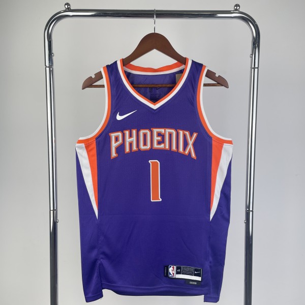 2023 Phoenix Suns Purple Devin Booker #1 Adult NBA Jersey