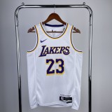 2023 Los Angeles Lakers White LeBron James #23 Adult NBA Jersey